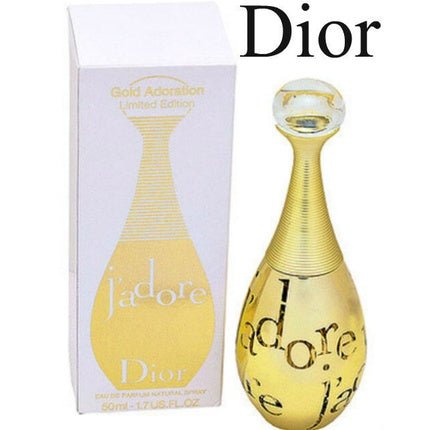 100% Authentic Exclusive Rare Dior J'adore Gold Jeweled Parfum Spray - Maison des fragrances