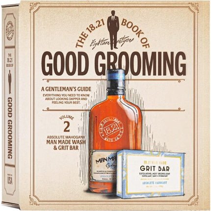 18.21 Man Made Book of Good Grooming Volume 2 Set Absolute Mahogany Coffret (Coffret) Homme - Maison des fragrances