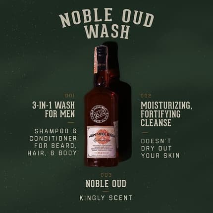 18.21 Man Made Wash Noble Oud Eau de Parfum (EDP) Homme 946ml - Maison des fragrances