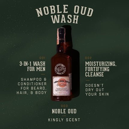 18.21 Man Made Wash Noble Oud Eau de Parfum (EDP) Homme 946ml - Maison des fragrances