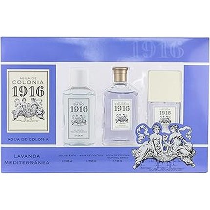 1916 Mediterranean Lavender Gift Set And - 100 Ml And 30 Ml Eau de Cologne pour femme - Maison des fragrances