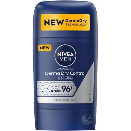 Nivea Derma Dry Control Solid Antiperspirant Déodorant (Déo) Homme 50ml