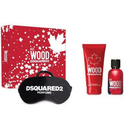 Dsquared2 Red Wood 3 Piece Gift Set - Shower Gel - Night Mask Eau de Toilette 50ml Unisex