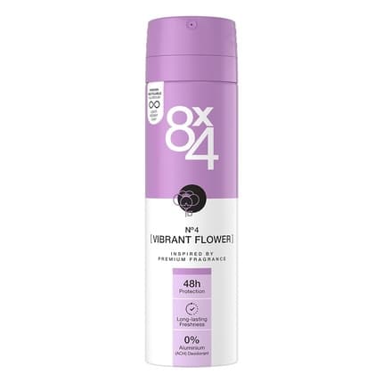 8x4 n ° 4 Vibrant Flower Deodrant Spray 150ml