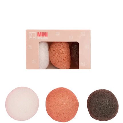 3ina Makeup Mini Konjac Sponges Three Different Colors Cleanse and Revitalize - Maison des fragrances