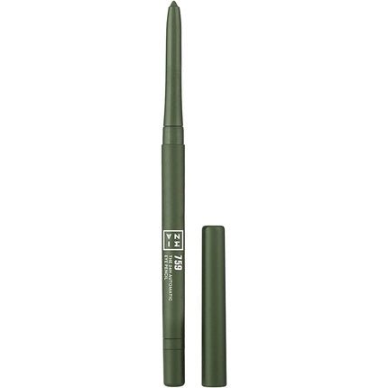3INA Makeup The 24h Automatic Eye Pencil 759 Olive Green Creamy Long Lasting Eyeliner Waterproof with Sharpener and Brush - Maison des fragrances