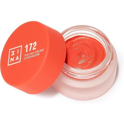 3INA Makeup The 24h Cream Eyeshadow 172 Orange 24H Longwearing Waterproof Fast Drying Formula Creamy Texture Highly Pigmented Matte and Shimmer Finish Vegan Cruelty Free - Maison des fragrances