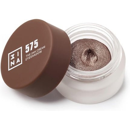 3INA MAKEUP The 24H Cream Eyeshadow 575 Brown 24H Longwearing Waterproof Fast Drying Formula Creamy Texture Highly Pigmented Matte and Shimmer Finish Vegan Cruelty Free - Maison des fragrances