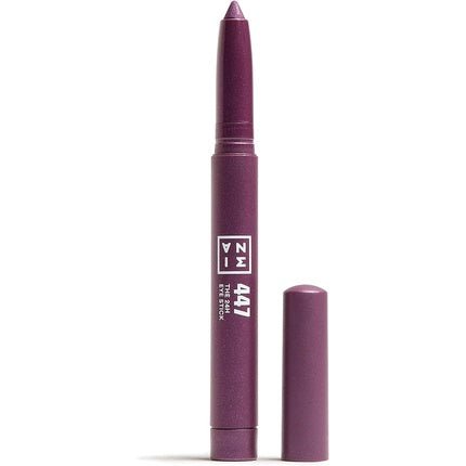 3INA MAKEUP The 24H Eye Stick 447 Purple Eyeshadow Stick with Creamy Texture 24H Waterproof Eyeshadow with Matte Shimmer & Metallic Finish Multitasking Eyeshadow - Maison des fragrances