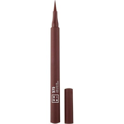 3INA MAKEUP The Color Pen Eyeliner 575 Brown Liquid 10h Longwear Smudge - proof Formula for Sensitive Eyes Vegan Cruelty Free - Maison des fragrances