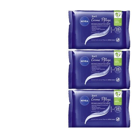 4 Piece Nivea 3in1 Cream Care Cleansing Wipes for All Skin Types + Band - Maison des fragrances