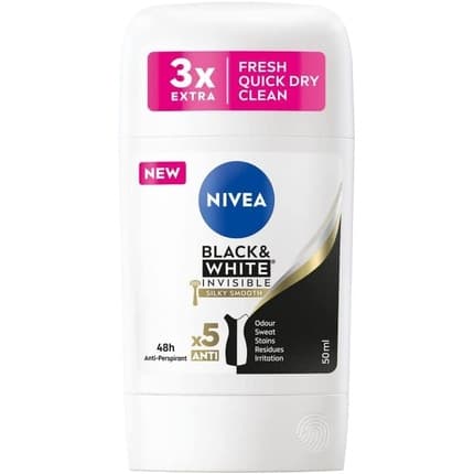 Nivea anti -personSpiring Stick Black & White Invisible Silky Smooth 50ml