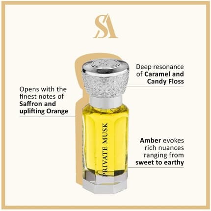 Swiss Arabian Private Musk Huile Parfumée Mixte 12 ml