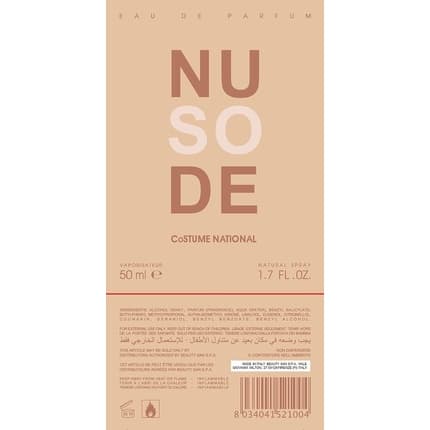 Costume National Costume N So Nude Eau de Parfum Femme 50 ml