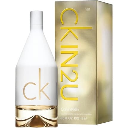 Calvin Klein In2U for Her Floral-Fruity Scent Eau de Toilette 100oz for women