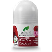 Dr Organic Organic Rose Otto Deodorant Natural Vegan Cruelty Free Paraben & SLS Free Aluminium Free for Women & Men 50ml White Rose Otto Dr Organic