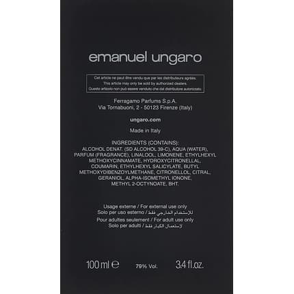 Emanuel Ungaro Pour L' Iii Aromatic Perfume Eau de Toilette (EDT) Homme