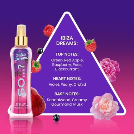 So… So...? Summer Escapes 's Ibiza Dreams Body Mist Fragrance Eau de Toilette (EDT) Femme 200ml