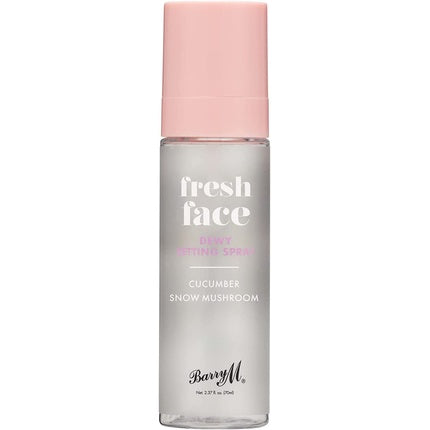 Barry M Fresh Face Dewy Finish Setting Spray With Cucumber Extract and Snow Mushroom - Clear