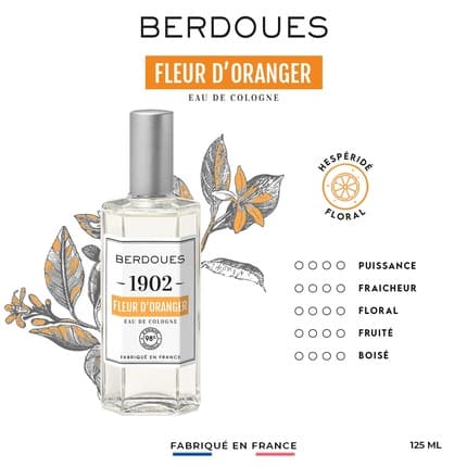 Berdoues 1902 Orange Blossom Eau de Cologne (EDC) Mixte 125ml