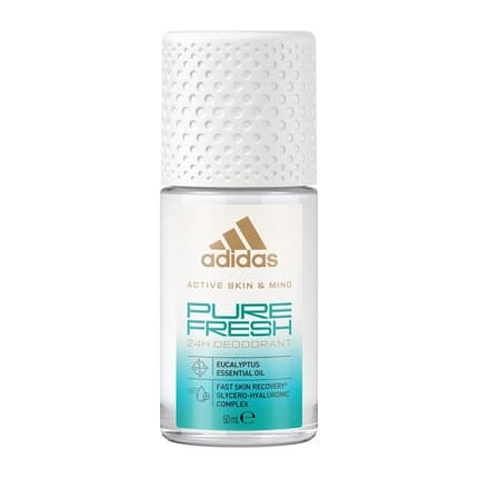 Adidas Pure Fresh Roll Deo Roll-On For Women With Eucalyptus Oil and 24 Hour Freshness 50ml