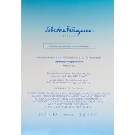 Salvatore Ferragamo Incanto Blue Eau de Toilette 100ml for men