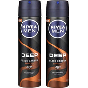 Nivea Men Deep Black Carbon Espresso Antiperspirant Deodorant Spray 150ml Nivea
