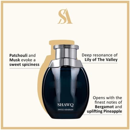 Swiss Arabian Shawq Unisex Eau de Parfum 100ml Unisex