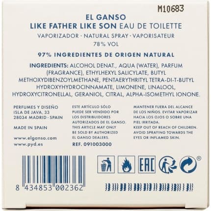 El Ganso Like Father Like Son Eau de Toilette (EDT) Mixte
