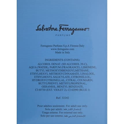 Salvatore Ferragamo Acqua Essenziale Fresh Lavender Lemon Mint Rosemary Eau de Toilette 30oz Unisex
