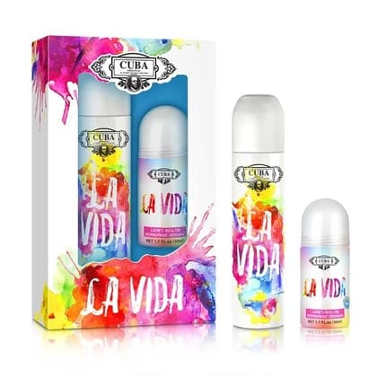 Cuba Original Cuba La Vida For Woman Eau De Parfum Spray 100ml + Deodorant Roll-On 50ml