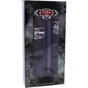 Cuba Black For Men 2 Piece Gift Set 3.3oz EDT Spray, 1.17oz EDT Spray Cuba