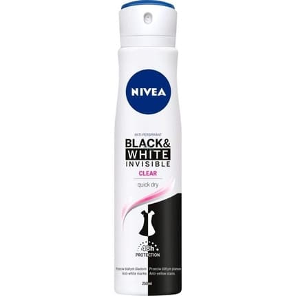Nivea Invisible Black & White Clear anti -person deodorant women spray 150ml