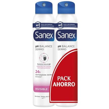 Sanex Invisible Deodorant Duo Effective And Skinfriendly Déodorant (Déo) Mixte 200ml