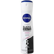 Nivea Invisible Deodorant Spray For Black and White Clear 150g Nivea