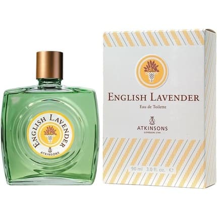 ATKINSONS ENGLISH LAVDER TOILETTER EAU 90ML bottle
