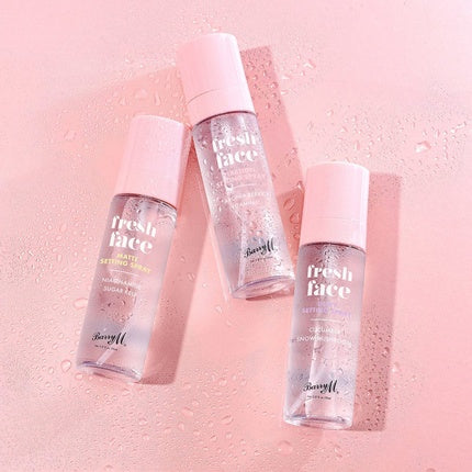 Barry M Fresh Face Dewy Finish Setting Spray With Cucumber Extract and Snow Mushroom - Clear