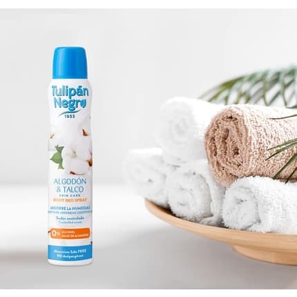 Black Tulip Cotton and Talc Deodrant Spray 200ml