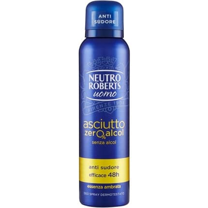 Neutro Roberts 's Deodorant Dry Amber Essence Déodorant (Déo) Homme 150ml
