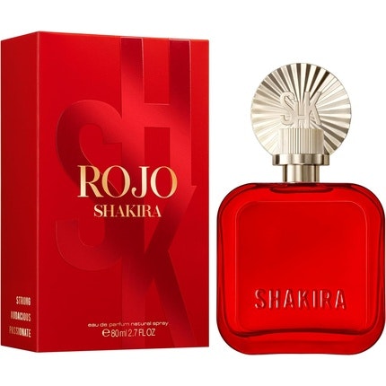 Shakira Perfumes ROJO Eau de Parfum For Women Long Lasting Powerful Sensual Charming Scent Floral Spicy Amber Notes Ideal Day Wear 50ml