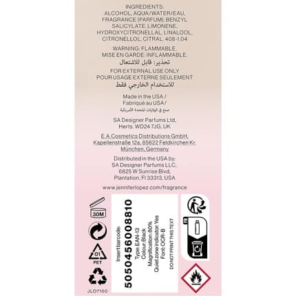 Jennifer Lopez JLust Body 240ml Unisex
