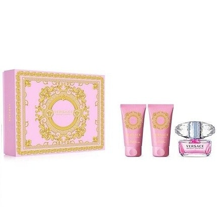 Versace Hellkristall 50ml Eau de toilette Spray 50ml S.Gel 50ml B.Lotion Gift Set 2023