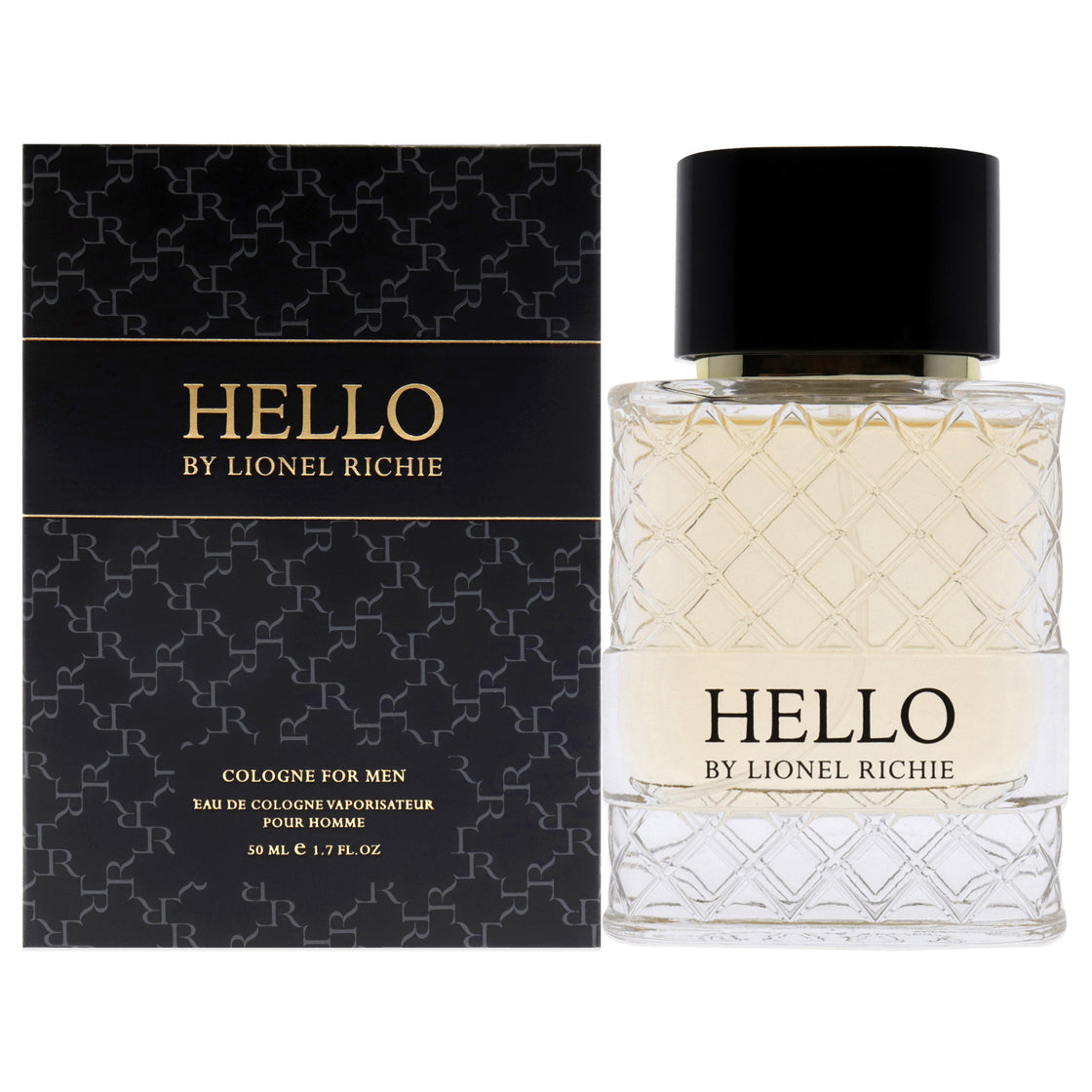 Lionel Richie Hello Homme Eau De Cologne 50ml - Refreshing Fougère Blend with Warm Amber Notes