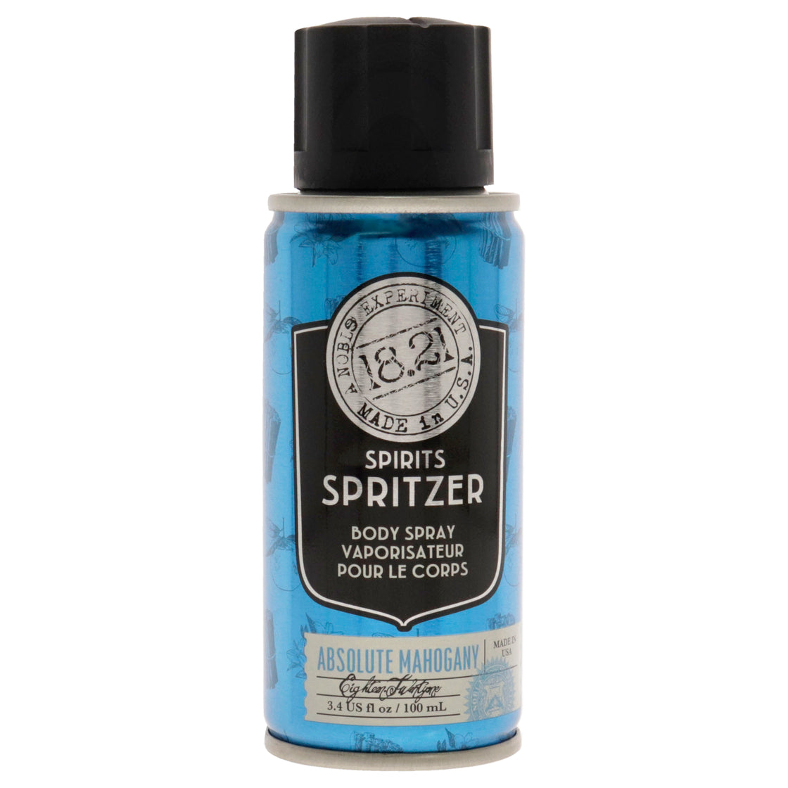 18.21 Man Made Men's Spirits Spritzer 3.4 oz Long-Lasting All Over Body Spray with Masculine Aromatics Absolute Mahogany