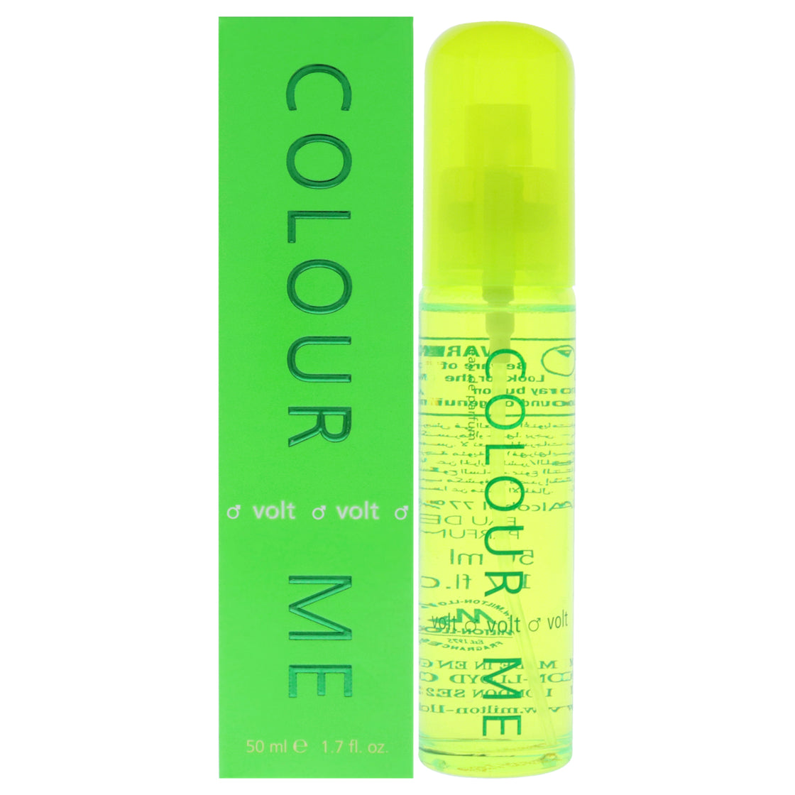 COLOUR ME Volt Perfume for Men 50ml Eau de Toilette Luxury Fragrance Mens Aftershave Long Lasting by Milton-Lloyd