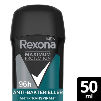 Rexona Men Maximum Protection Antibacterial Protection with 96 Hours Sweat and Body Odor Protection Déodorant 50 ml