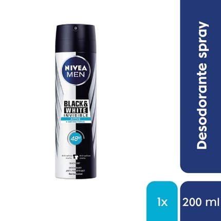 Nivea Men Invisible for Black and White Active Deodorant Spray 200ml