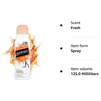 Femfresh freshness deodorant spray 125ml