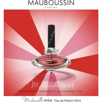 Mauboussin Mademoiselle Twist Floral Oriental Gourmand Scents Eau de Parfum 90oz for women