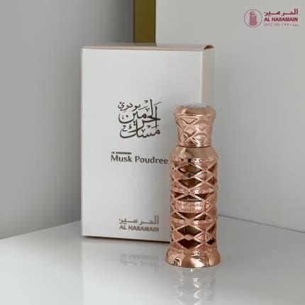 Al Haramain Musk Powder Perfume Oil Eau de Parfum Unisex 0.4 Fl Oz